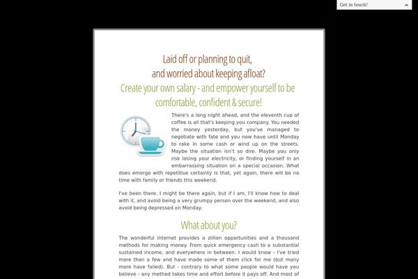 Skeleton theme site design template sample