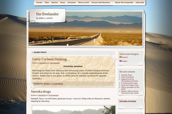 Adventure Journal theme site design template sample