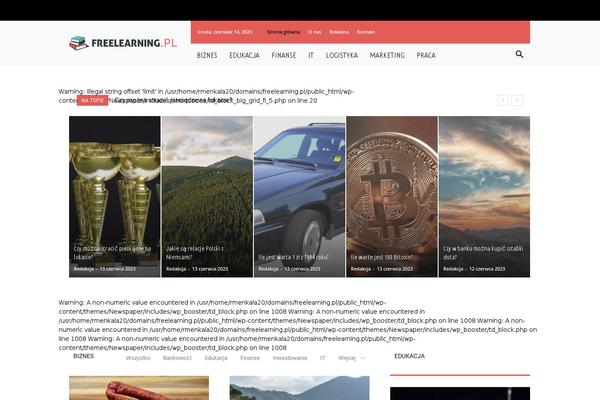 Newspaper theme site design template sample