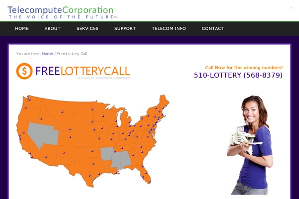 freelotterycall.com site used Telecompute