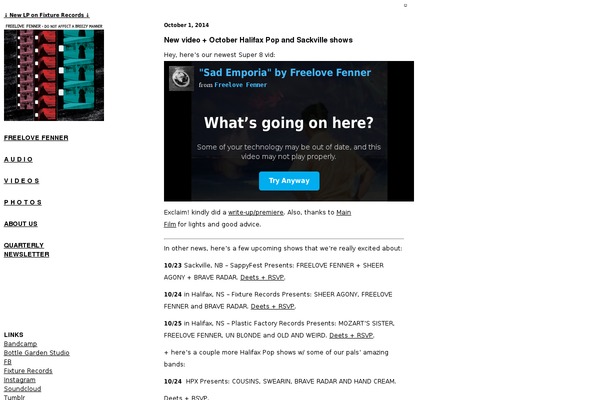 freelovefenner.com site used Cardeo-minimal