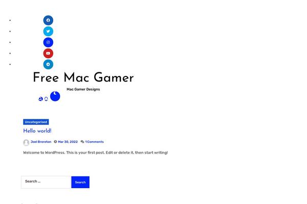 Blogus theme site design template sample