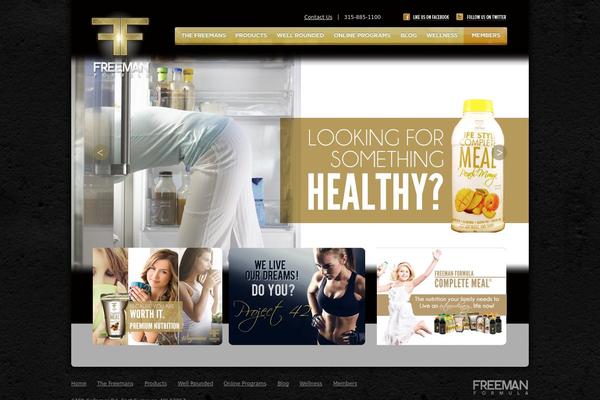 Freeman theme site design template sample