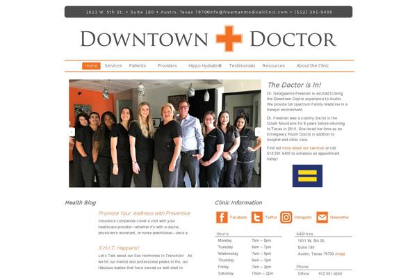 Organic_health_blue theme site design template sample