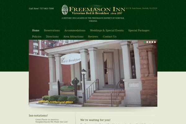 Hospitality theme site design template sample