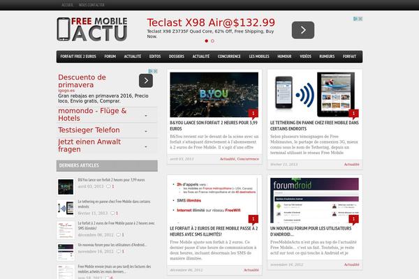 Boulevard theme site design template sample