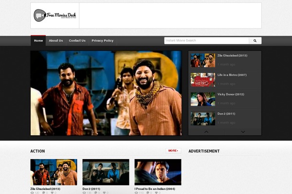deTube theme site design template sample