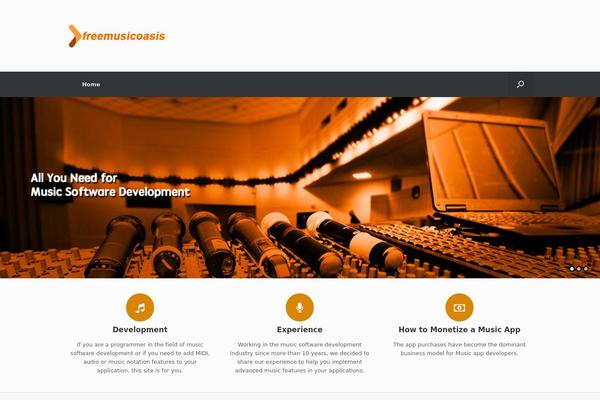 Vantage theme site design template sample