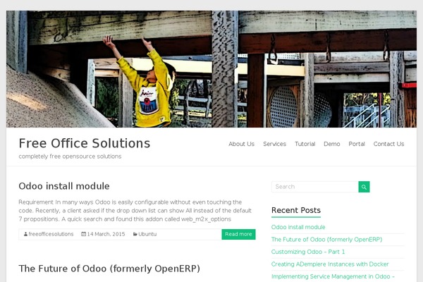 Spacious theme site design template sample