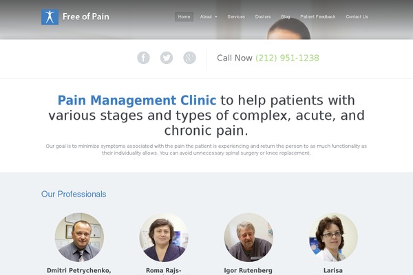 freeofpain.org site used Pain