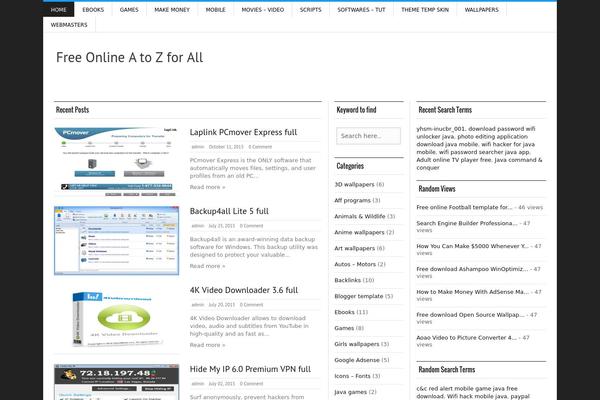 Silver Mag Lite theme site design template sample
