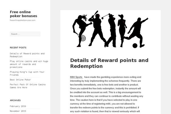freeonlinepokerbonuses.com site used Businessly