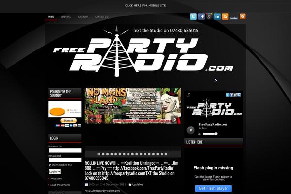 freepartyradio.com site used Videoblog