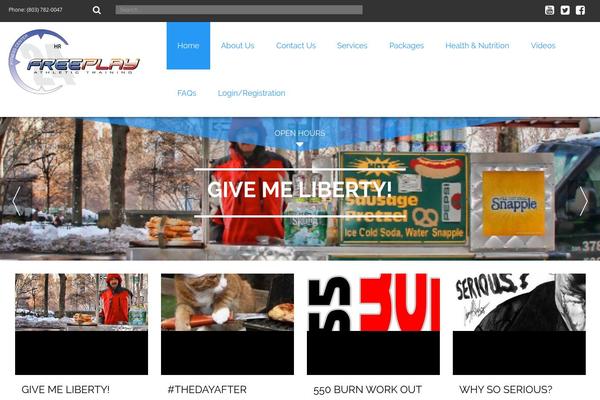 Fitness theme site design template sample