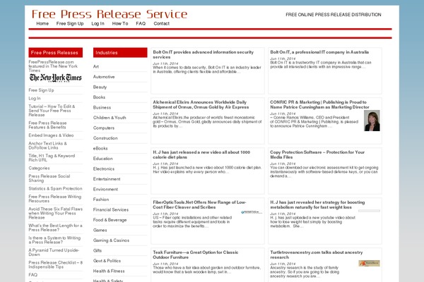 freepressrelease.com site used Ereleases-v2