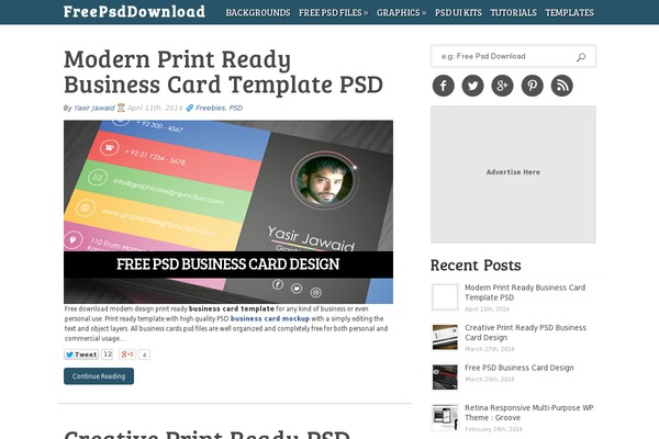 SuperBlog theme site design template sample