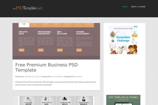 Nova Lite theme site design template sample