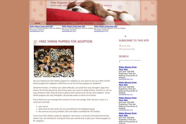 freepuppiesforadoption.com site used Dog-lover