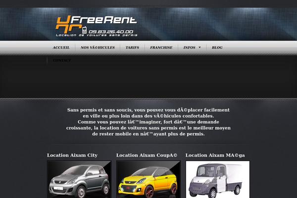 Radial theme site design template sample