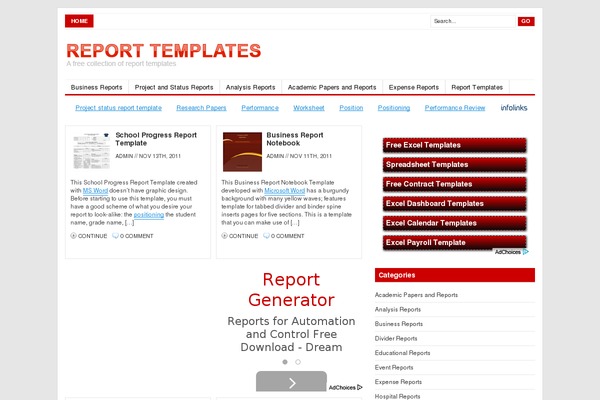 Channel theme site design template sample