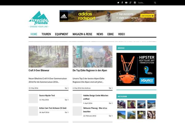 Rigel theme site design template sample