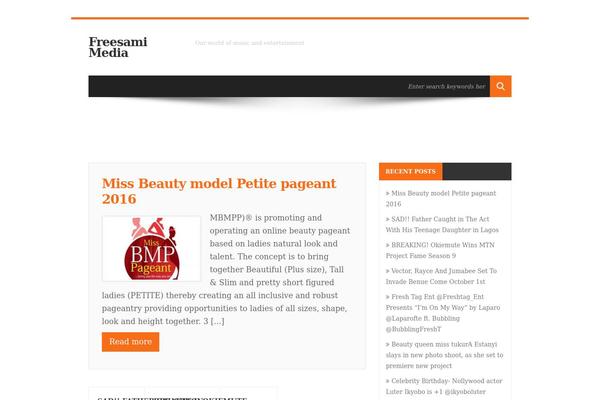 Flex Mag theme site design template sample