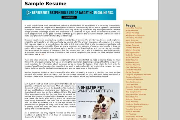 Prosense theme site design template sample