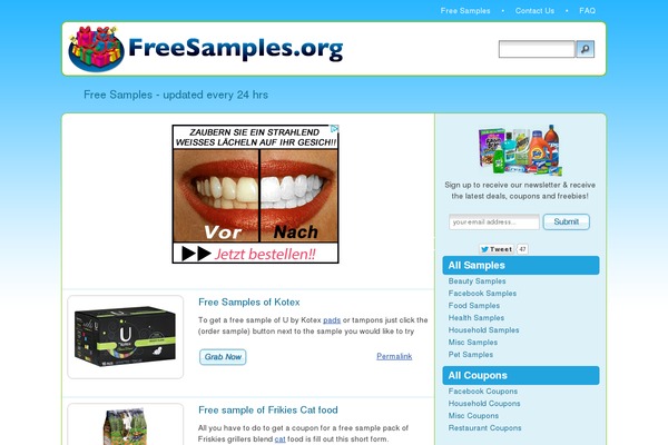 freesamples.org site used Freesamples