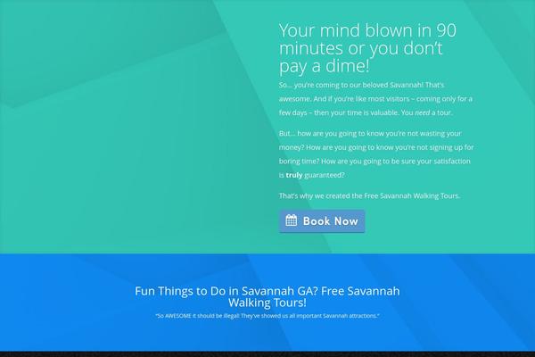 freesavannahtours.com site used Divi