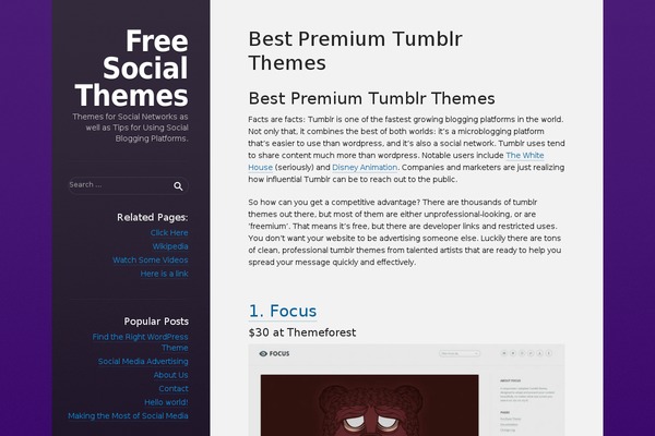 Displace theme site design template sample