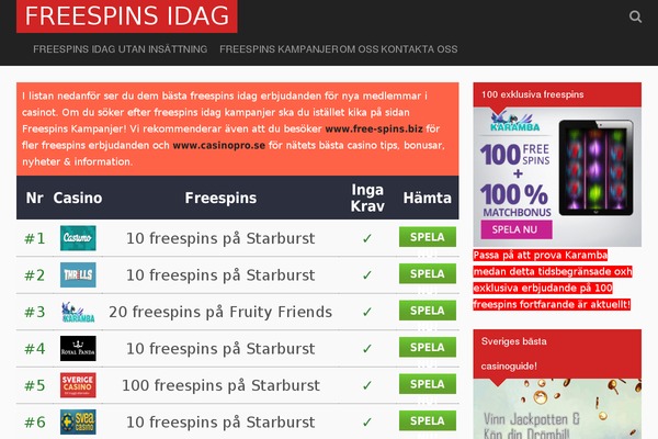 freespins-idag.se site used Why Hello There