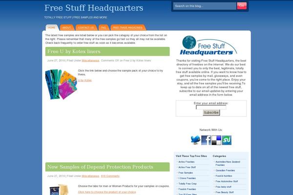 DeepBlue theme site design template sample