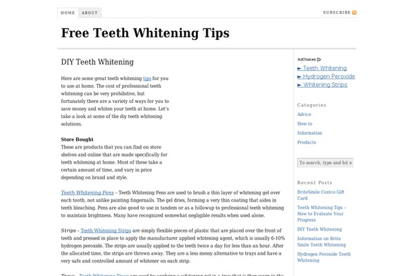 Thesis 1.7 theme site design template sample