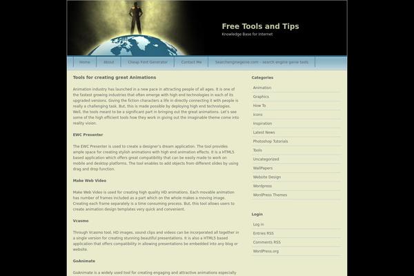 freetoolsntips.com site used blackGlobe