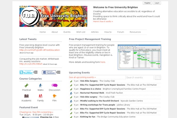 freeuniversitybrighton.org site used Fub