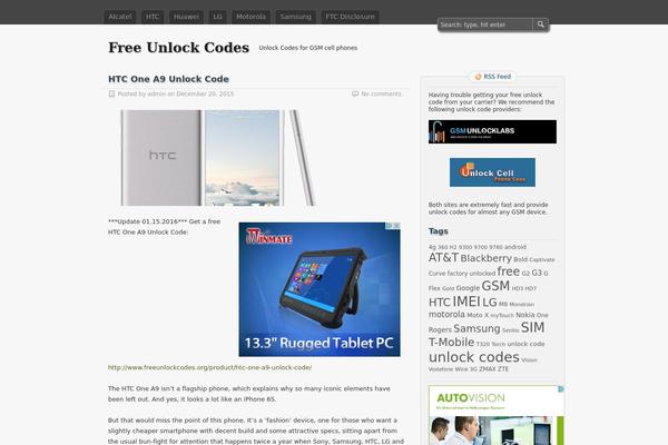 zBench theme site design template sample