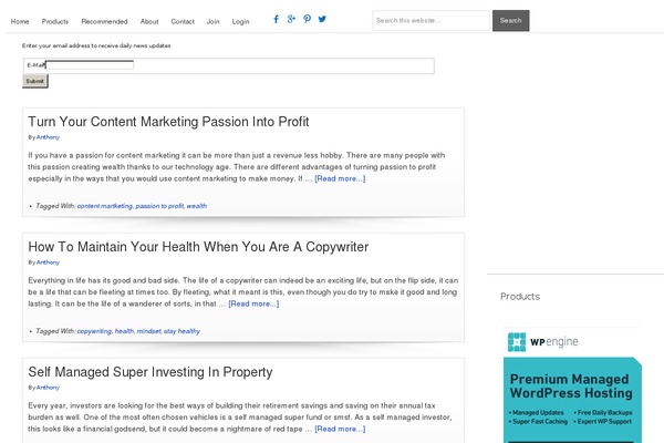Dynamik Gen theme site design template sample