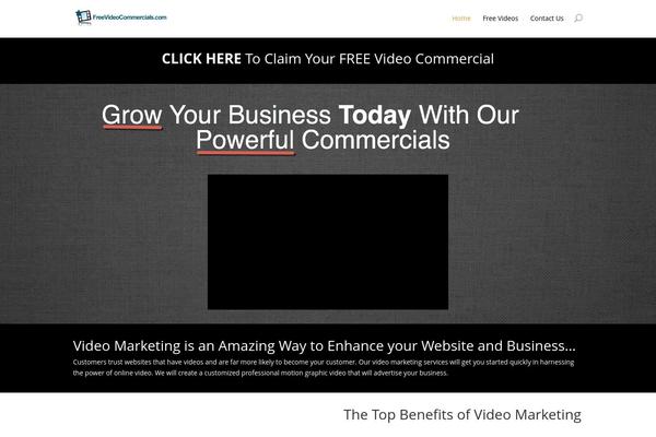 Getvideo theme site design template sample