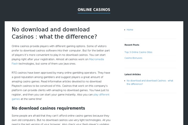 Finch theme site design template sample