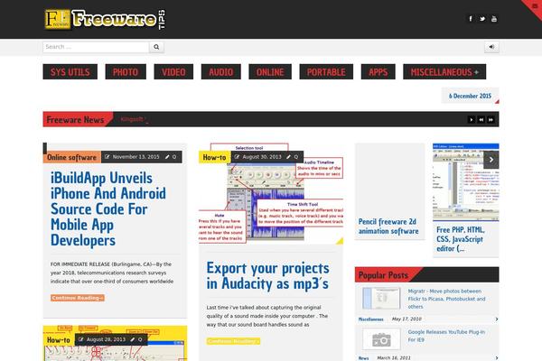 Powermag theme site design template sample