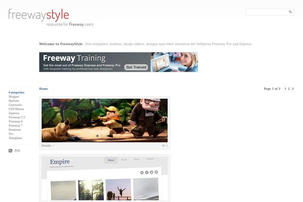 Exhibit theme site design template sample