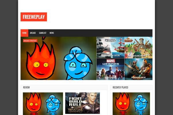 Gameleon theme site design template sample