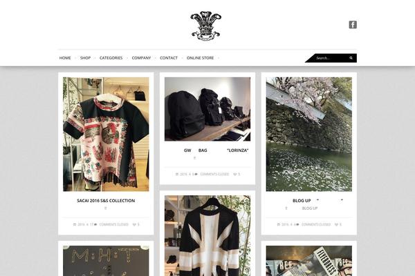 Fashionista theme site design template sample