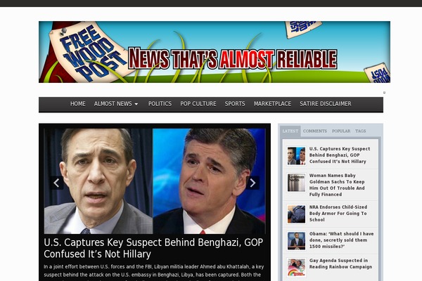 Newsley website example screenshot