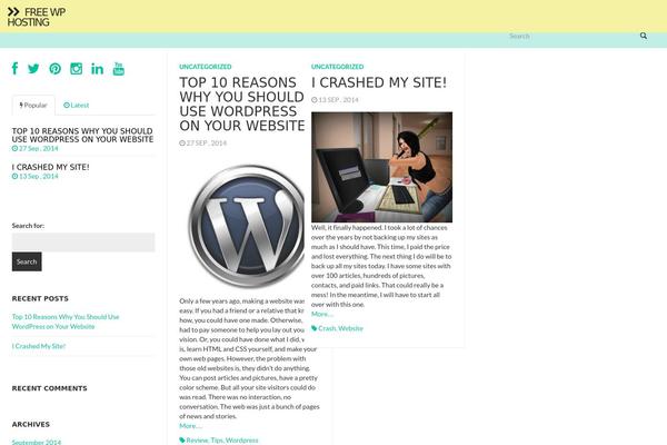 freewphosting.com site used Fullby