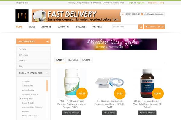 Venedor theme site design template sample