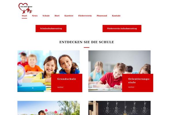 Pearl-child theme site design template sample