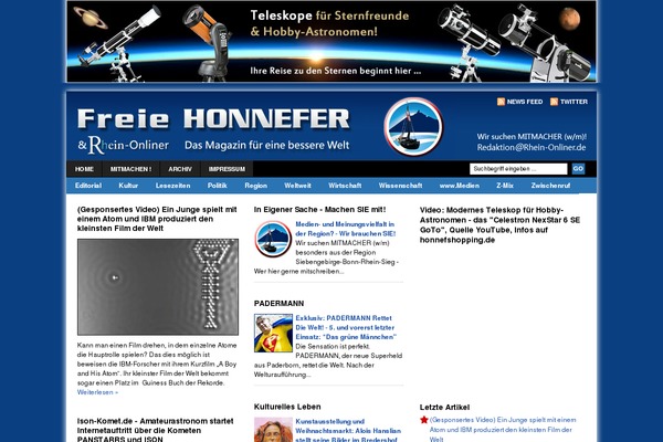 freiehonnefer.de site used Magazine