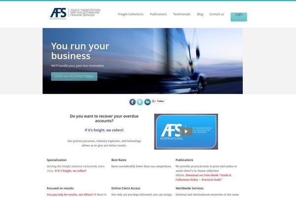 Extensio theme site design template sample