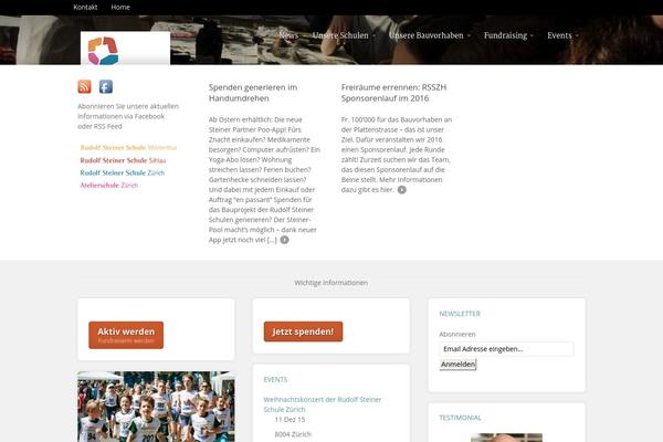 Site using AnyWP MailChimp plugin